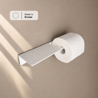 Toilettenpapierhalter mit Ablage Weiß mit Papierrolle, Hinweis Made in Europe